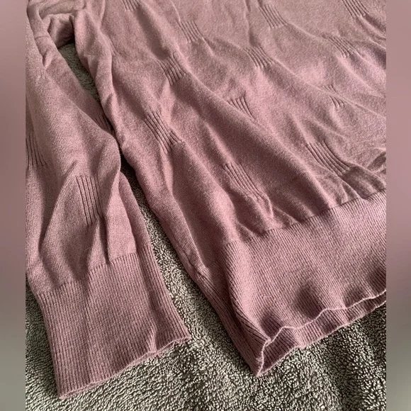 💜Arach & Cloz Sweater V Neck Casual Pullover Cozy Gray Purple - Size XL - Picture 6 of 10